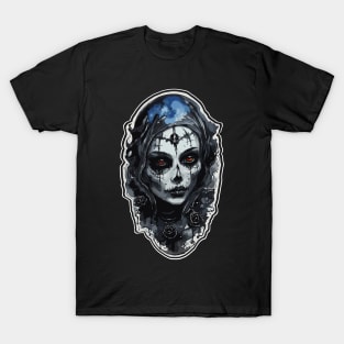 Beautiful gothic Halloween skeleton queen T-Shirt